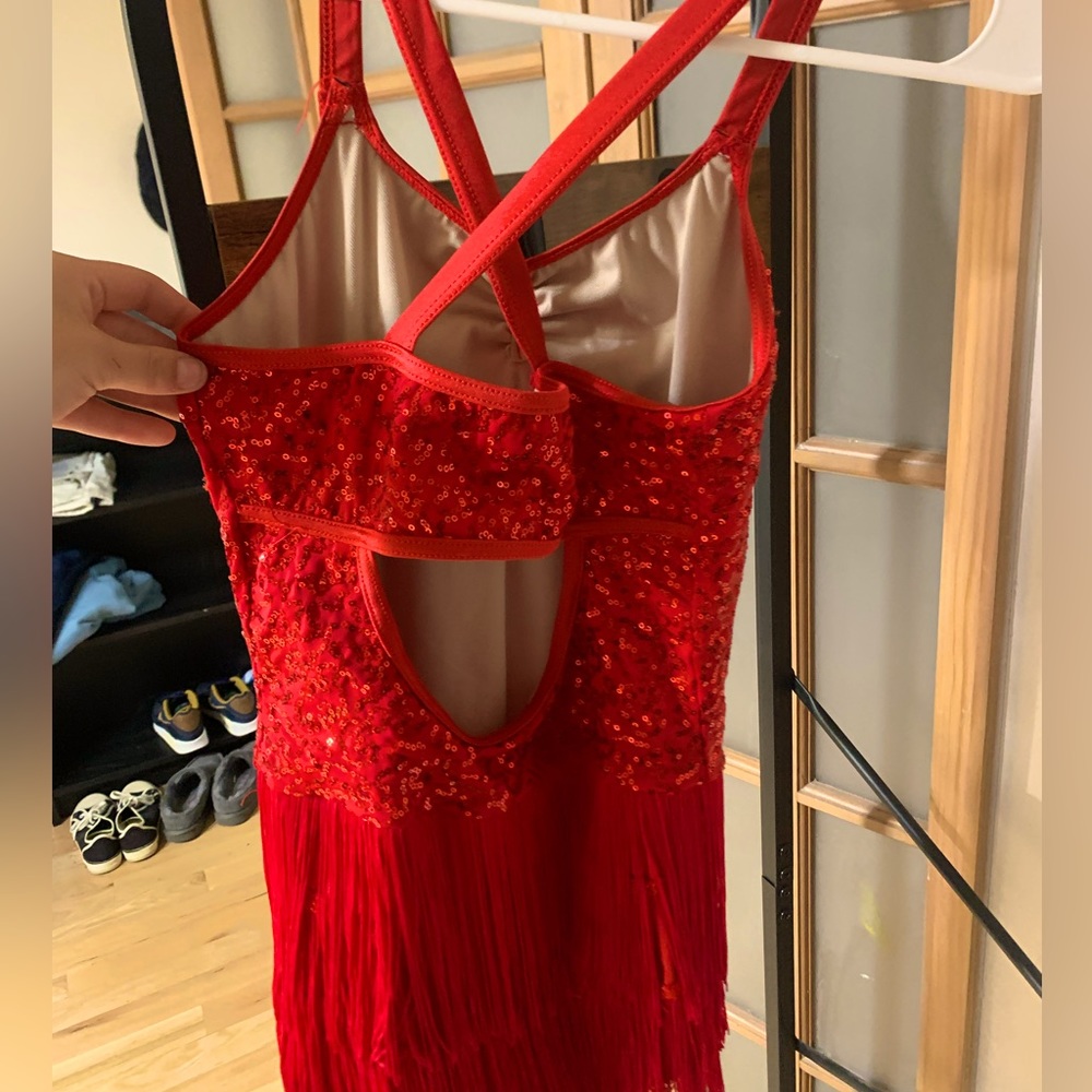 Jazz dance leotard, Brand: Weissman, Color: Red